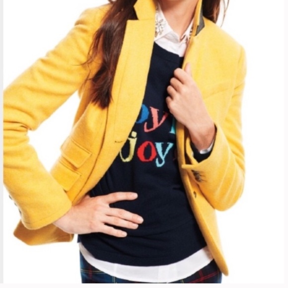 Talbots Jackets & Blazers - Talbots wool blend yellow blazer, size 8P